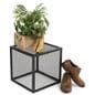 Rectangular iron mesh riser box with max weight capacity of 100 pounds