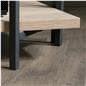 Wooden console table with shelves and rubber feet 