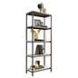 Wooden 5 tier bookshelf is easy to assemble 
