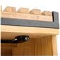 Retail display nesting tables storage bench has magnetic closure