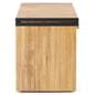 Retail display nesting tables storage bench side profile
