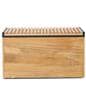 Retail display nesting tables storage bench with natural aesthetic 