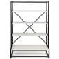 43 inch wide folding multi-tier retail shelving 