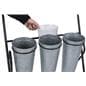 3-layer flower bucket rack with leak-proof plastic bucket liners