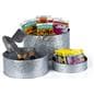 Round galvanized risers with 8 inch, 10 inch and 12 inch diameters