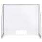 Countertop acrylic hygiene shield with 0.15 inch thick panel