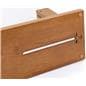 Upscale wood-framed sneeze guard with passthrough with rubber footings