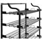 Mobile order pickup stand with flat racks