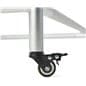 Mobile fitting room frame with locking caster wheels