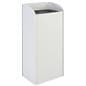 White custom retail beverage rack with spring loaded base 