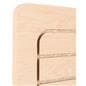 Retail slatwall panels with rounded edges with full edge banding