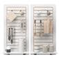 Retail slatwall panels with 50 lb weight capacity per channel