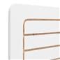 Retail slatwall panels with decorative round edge