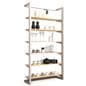 Wall mounted display with maple shelves