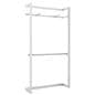 Retail wall display with floor standing design