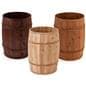 Wooden display barrels with full 30" deep design