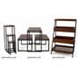 Rustic wood nesting tables includes matching pieces