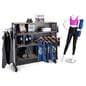 Rolling modular gondola unit with sleek and practical design for retail stores