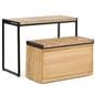 Retail display nesting tables with easy assembly