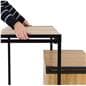 Retail display nesting tables are lightweight for effortless repositioning