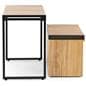Retail display nesting tables with space saving design