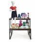 3-Piece rustic nesting table with a weight capacity of 220 pounds per table