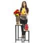 Wooden display tables have multi display choices