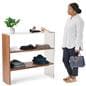 Modern display shelves with weight capacity of 50 pounds