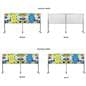 Multi-unit hand sanitizer dispenser with single or double sided design option