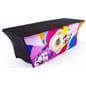8ft custom stretch LED table cover replacement graphic with black top and back
