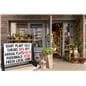 48 x 36 swinging letter sidewalk sign with wind-resistance for outdoor use