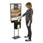 Black Sign Stand with Lead Box and Front Pocket