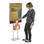 Silver Sign Stand with Sweepstakes Box and Locking Lid