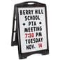 4 inch replacement letter board set with black and red characters
