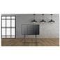 Steel artistic studio TV floor stand with 4 legs