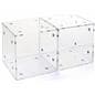 Set of 2 Plastic Display Containers for Retail Stores