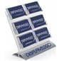 Multi-Pocket Card Display with Custom Logo, 6 Compartments