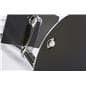 Rolling Stainless Steel TV Stand