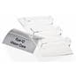 3-Pocket Card Display with Printed Logo on Aluminum Base