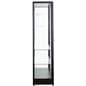 Slatwall display case with black frame