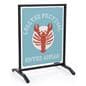 22x28 custom metal sidewalk hanger stand including printing