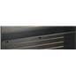 Black slat wall shelf