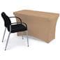 Fitted spandex table covers with back zipper