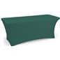 Forest green fitted spandex table covers