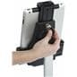 Rolling iPad stand with anti-theft enclosure 