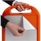 Traffic cone sidewalk sign with easily replaceable graphics