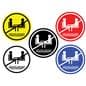 Social distance table markers with anti-skid design