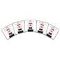 Custom printed decals with QR code and low-tack adhesive backing