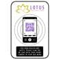 Custom QR code stickers with menu messaging as a paperless brochure