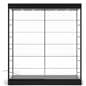 Glass showcase cabinet with tempered glass shelves